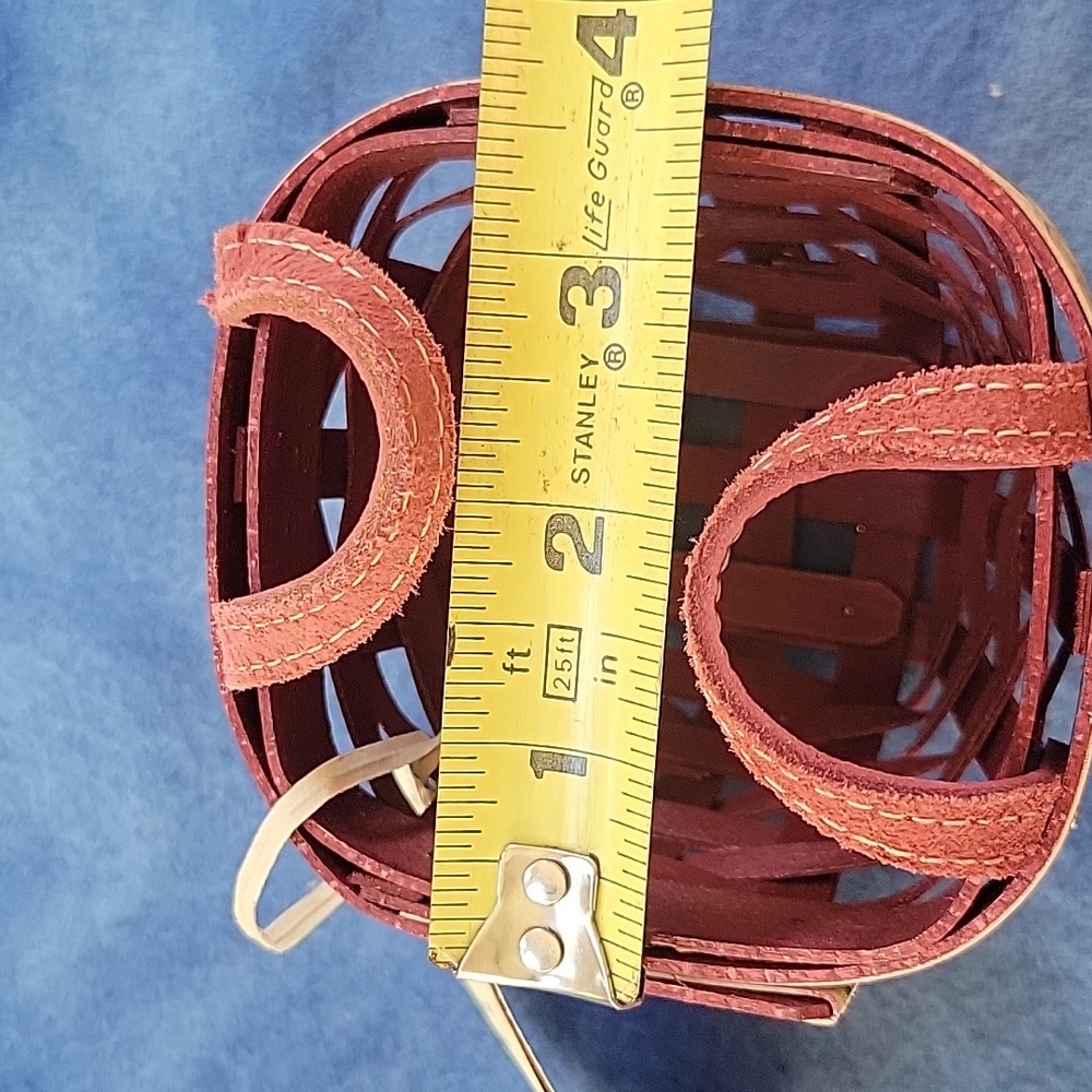Longaberger 2011 Red Trinket Basket - Picture 3 of 7